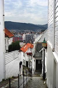 诺韦吉安市古老地段BergenBryggen图片