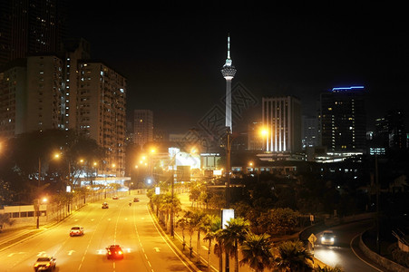吉隆坡市中心夜景图片