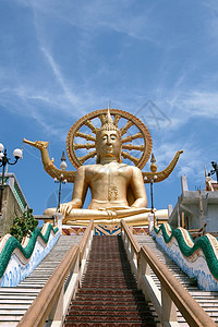 Bigbuddha雕像泰国KohSamui岛图片