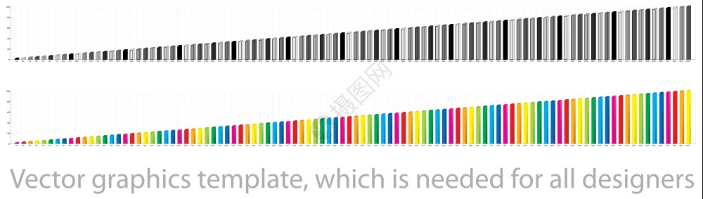矢量图形模板所有设计师都需要该模板请保留您需要的列从1到0图片