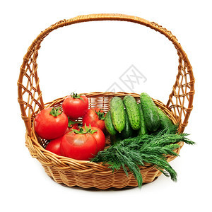 篮子里的农产品蔬果图片