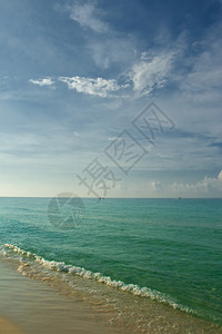 美丽的阳光明媚一天在佛罗里达州命运海滩上图片