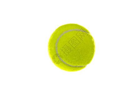 白色背景的全新高姿态网球图片