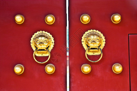 北京紫禁城地区红门图片