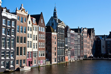阿姆斯特丹运河风景靠近市中心图片