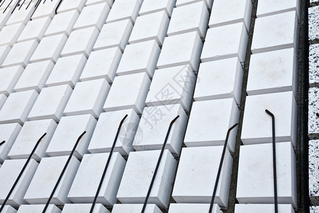 建筑物操作的技术细节地面材料聚苯乙烯钢棒混凝土图片