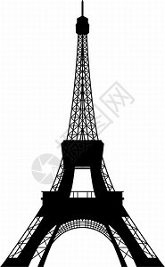 Eiffel塔光影图用于设计途的矢量插图图片
