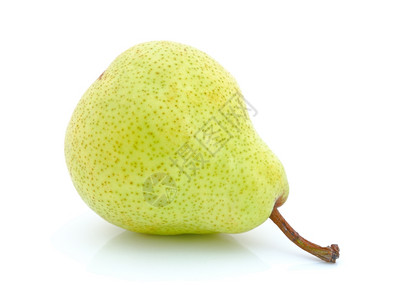 白底的一只梨子被隔离在白底的梨子上图片素材