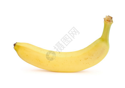 香蕉与白种背景隔离图片