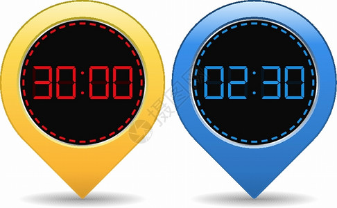 口语计时器插画