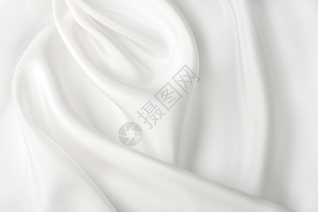 抽象白色丝绸背景图片