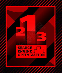 搜索引擎优化矢量概念插图其数字以首页形式显示技术高清图片素材