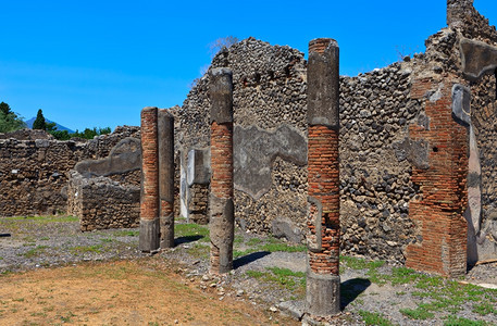 古城庞贝的废墟意大利地中海欧洲图片