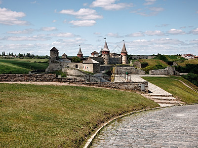 古老KamenetsPodolsky城堡乌克兰图片