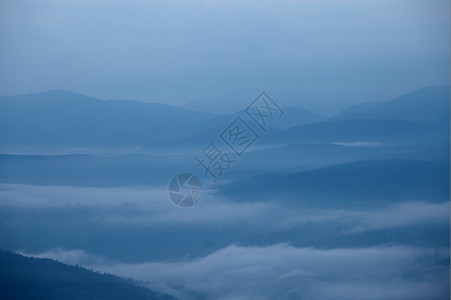 美国北卡罗来纳州大烟雾山环影高清图片