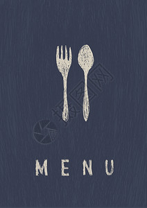 时尚餐厅菜单A4格式矢量图片