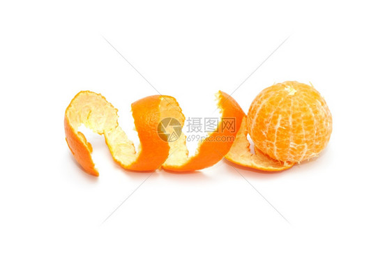 剥开皮的橘子图片