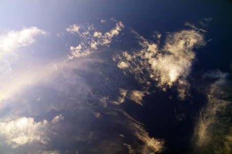 太阳云雾蓝天空背景云雾微小背景