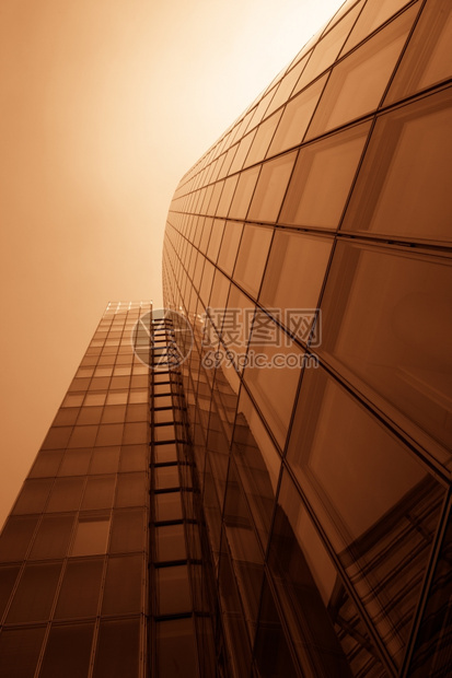 现代摩天大楼玻璃墙图片