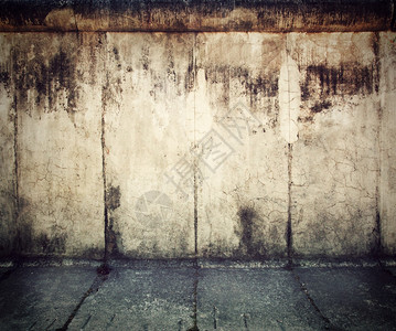Grunge混凝土墙壁和地板图片