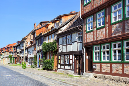 德国奎林堡老街图片