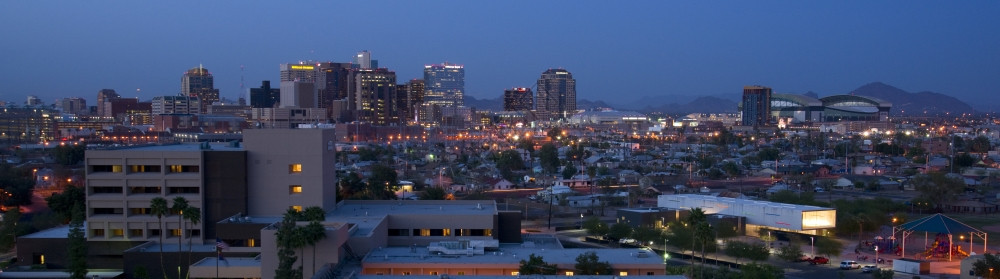 凤凰亚利桑那城天线夜市地貌景观图片