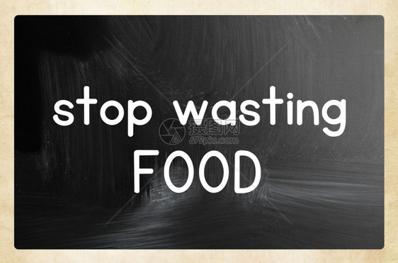 停止浪费食物图片