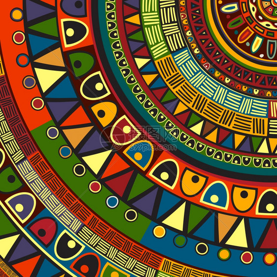 彩色部落设计抽象艺术图片