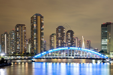 日本夜间东京天际图片