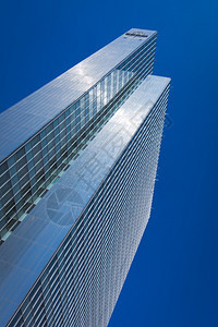摘要建筑摩天大楼蓝色玻璃墙图片