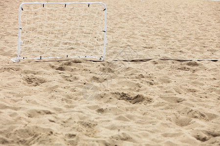 沙海滩足球场门图片