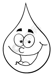 卡通水滴简笔画图片素材