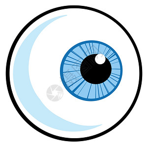 魅力鹏程眼球插画