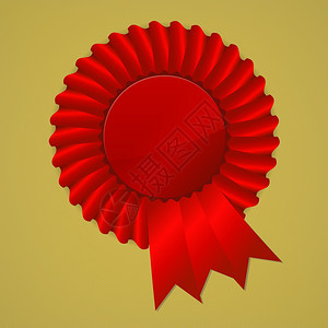 红色丝带徽章背景图片