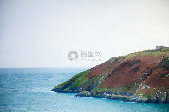 爱尔兰的风景海岸线亚特兰海滨岩石岸景色爱尔兰欧洲科克县图片