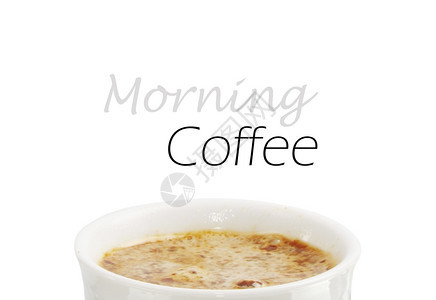 EspressoCup咖啡的白色背景图片