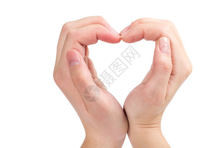 两只手用指形成心脏状图片