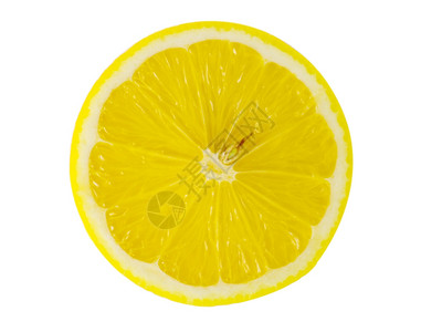白底孤立的柠檬片图片
