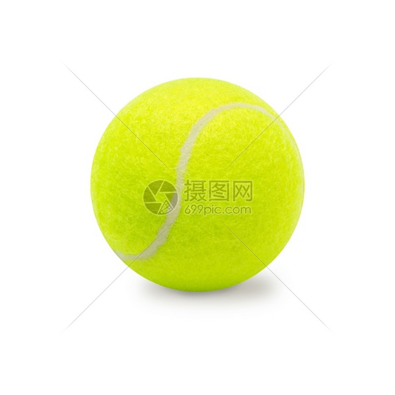 孤立在白色上的网球图片