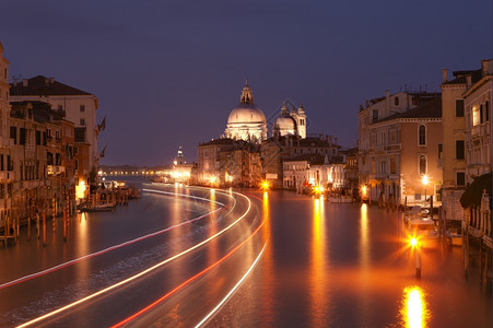 日落后大运河意利威尼斯图片