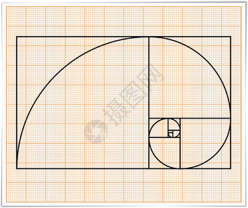 黄金螺旋分割图示图片