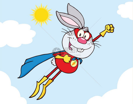灰兔超级英雄图片