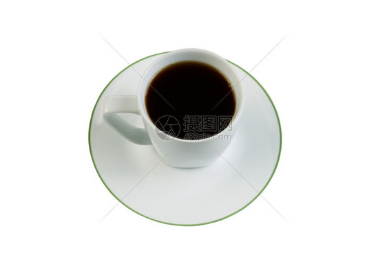 黑咖啡的近照放在小杯子里图片