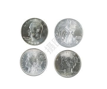 摩根和平艾森豪威尔和美国鹰银元图片