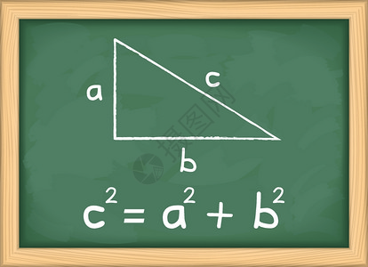 黑板上的勾股定理图解图片