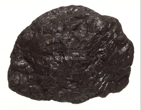 煤块碳核糖分离在白色电力和能源上图片