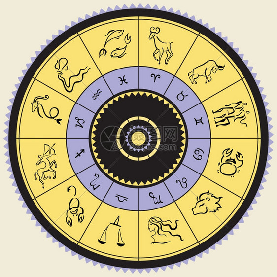 占星用星座圆圈图标图片