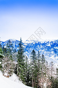 冬季风景阿尔卑斯山区地貌图片