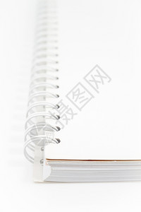 白百何杂志写真在白色背景库存照片上被孤立的螺旋白笔记本背景