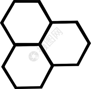 浪漫卡通概述的蜂巢插画